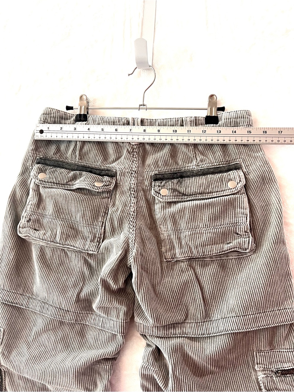 Free People Last Time Stacked Cargo Corduroy Baggy Pants size 6 - Picture 4 of 10